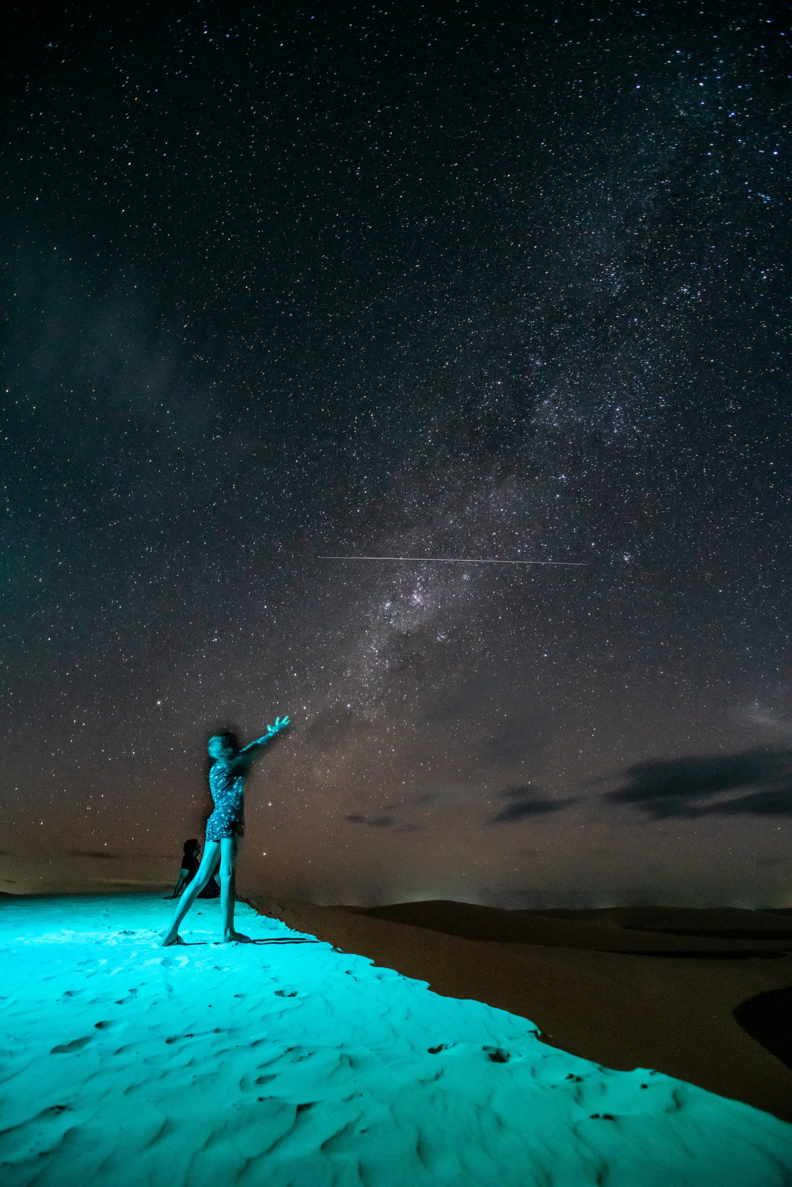 Noite estrelada sobre as dunas